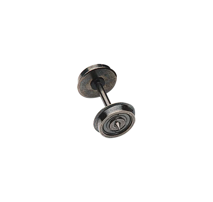 Brawa 2181: H0 Disk Wheels in toe bearing, axle length 24 mm