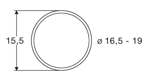 Roco 40072: Traction tyre set 16.5-19mm