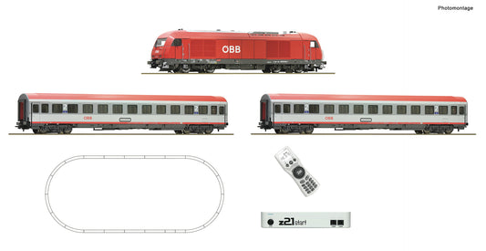 Roco 5110005: z21 start digital set: Diesel locomotive class 2016 with express train, ÖBB