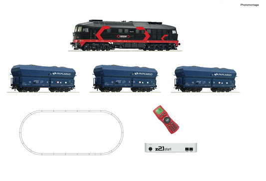Roco 51342: z21 start digital set: Diesel locomotive class 232 with goods train, Cargounit/PKP