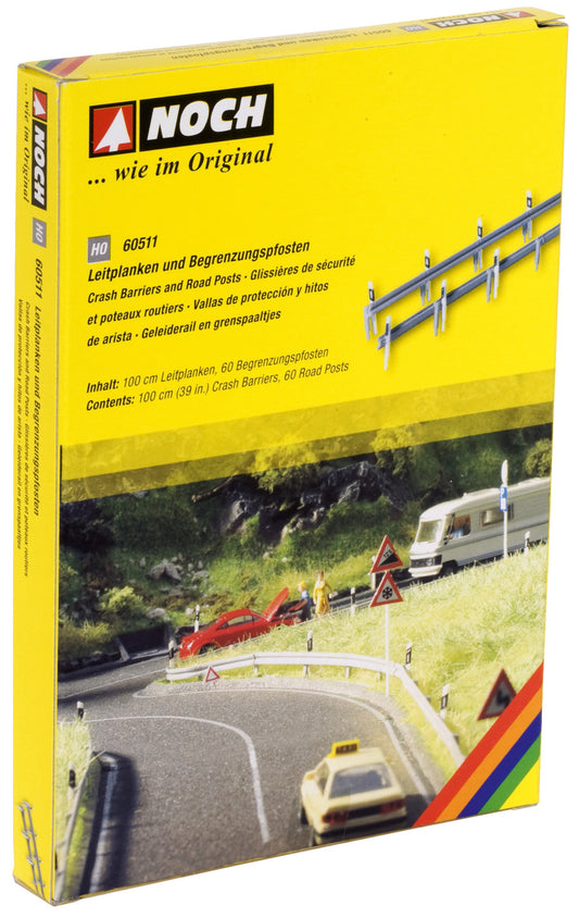 Noch 60511: Crash Barriers and Road Posts (H0)
