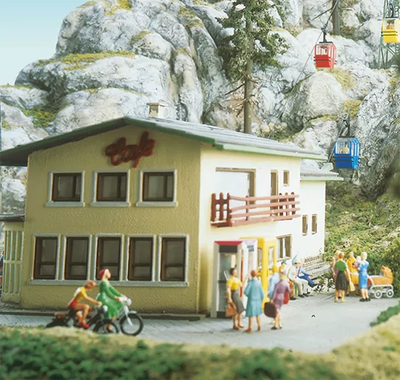 Brawa 6290: H0 Kanzelwand Funicular: Building Set for Mountain and Valley Station