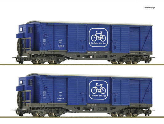 Roco 6640003: 2 piece set: Bicycle transport wagons, BB