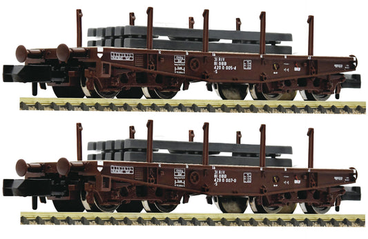Fleischmann 845609: 2-piece set: Heavy-duty flat wagons, ÖBB